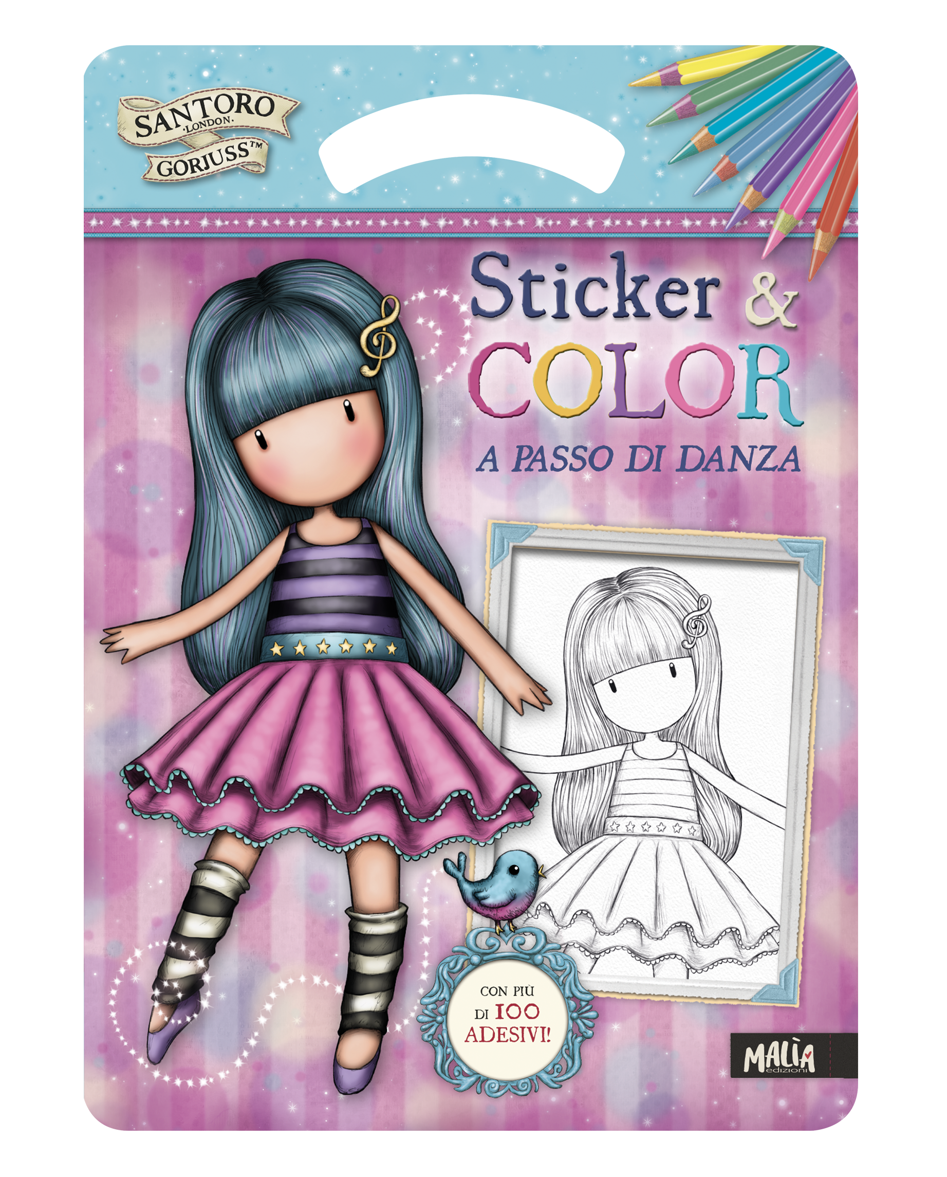 A passo di danza sticker & color Gorjuss